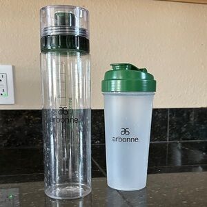 Arbonne Green and Clear Hydration Bottles